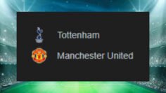 Tottenham x Manchester United